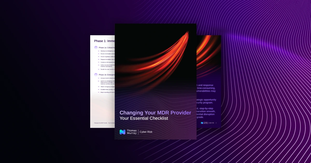 Changing Your MDR Provider